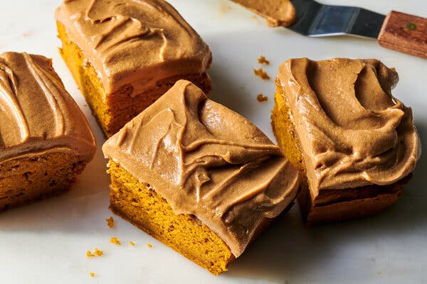 Pumpkin Spice Latte Cake With Coffee Frosting