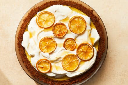 Lemon Cream Pie With Honey and Ginger