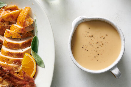 Image for Make-Ahead White Wine Gravy