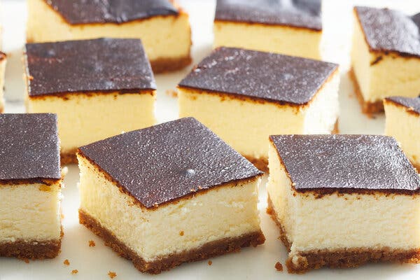 Basque Cheesecake Bars