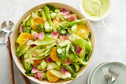 Image for Tangy Romaine Salad With Habanero-Avocado Dressing