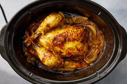 Slow-Cooker Whole Chicken