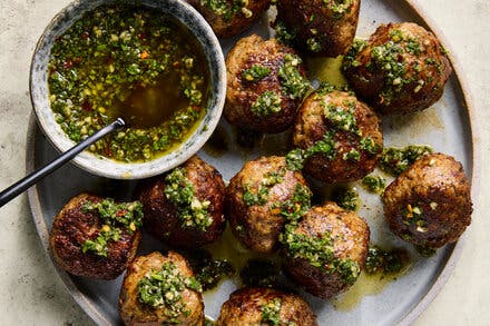 Chimichurri Meatballs