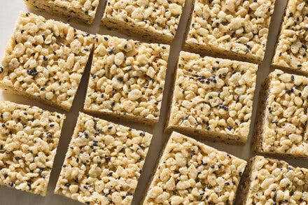 Black Sesame Rice Krispies Treats