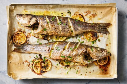 Whole Roasted Branzino