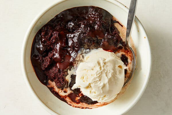 Microwave Chocolate Pudding Cake