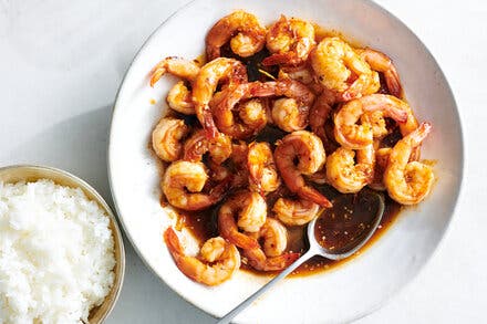 Spicy Caramelized Shrimp With Lemongrass