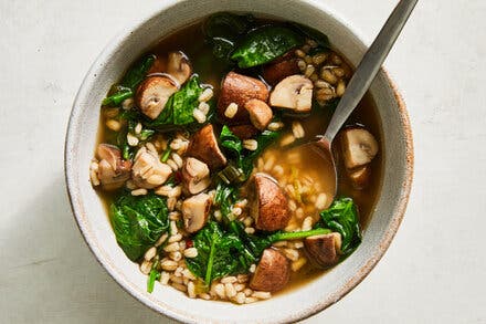 Miso-Mushroom Barley Soup