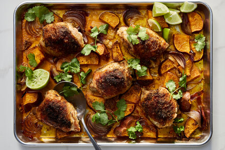 Image for Spiced Chicken With Sweet Potatoes