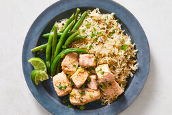 Image for Cilantro-Lime Salmon and Rice