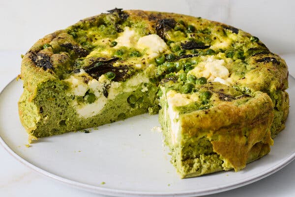 Pea and Ricotta Frittata