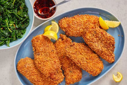 Chile Crisp Chicken Cutlets