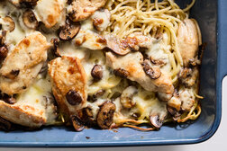 Image for Baked Cheesy Chicken and Mushroom Pasta