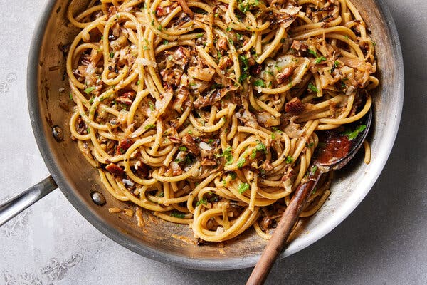 Brown Butter Bucatini With Charred Cabbage 