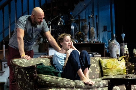 Corey Stoll and Sarah Paulson as squabbling siblings in “Appropriate.”