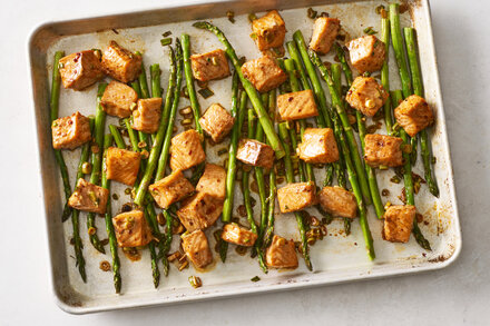 Image for Sheet-Pan Chile Crisp Salmon and Asparagus