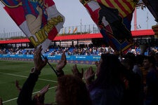 A Barcelona Femení match in February. The team has been Spanish champion every year since 2019 and has not lost a league game since last May.