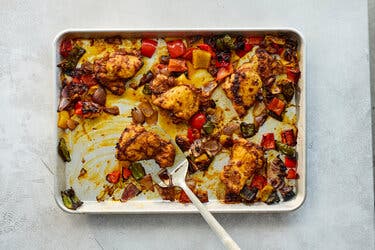 Sheet-Pan Chicken Tikka Thighs 