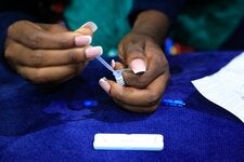 A self-test for H.I.V. in Harare, Zimbabwe. The every-six-months injection was found to provide better protection than the current oral drug for what’s called pre-exposure prophylaxis, also taken as a daily pill.