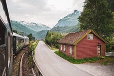 The train between Flam and Myrdal, Norway, goes through some of the most scenic spots in the country. The ride was recommended by the author’s virtual assistants.