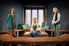 Kathleen Tolan, left, Constance Shulman and Lizbeth Mackay in “Find Me Here,” the third and final installment of Clubbed Thumb’s Summerworks 2024.