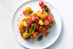 Image for Marinated Cherry Tomatoes on Toast