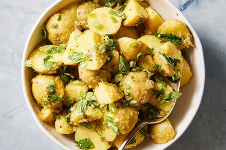 Lemon Potato Salad With Mint