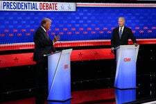 The debate between President Biden and Donald J. Trump was held at a CNN studio with no audience present.