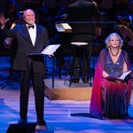 Ron Raines, left, and Susan Graham in “A Little Night Music” at David Geffen Hall, where Jonathan Tunick is conducting his new orchestration of the musical.