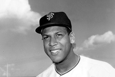 Orlando Cepeda in 1961. In 17 seasons in the major leagues, he hit 379 home runs and had a career batting average of .297.