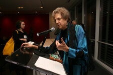 Soma Golden Behr in 2007, hosting an event for The New York Times Scholarship Program. As the newspaper’s national editor and an assistant managing editor, she helped shepherd Pulitzer Prize-winning series.