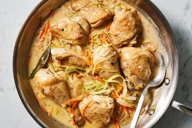 Chicken Fricassee With Vermouth