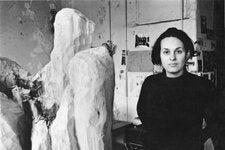 Nancy Azara in the early 1970s, when she and other like-minded feminist artists began to sketch out ways to support artists like themselves who were largely shut out of the contemporary (and very male) art world.