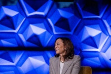 Vice President Kamala Harris in Atlanta last month. With President Biden besieged with questions over his age and mental acuity, she is seeing a surge of support.