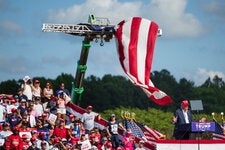 Former President Donald J. Trump speaks at a rally in Chesapeake, Va., last week. There have been no formal plans for a running mate announcement to this point, but the countdown has begun.