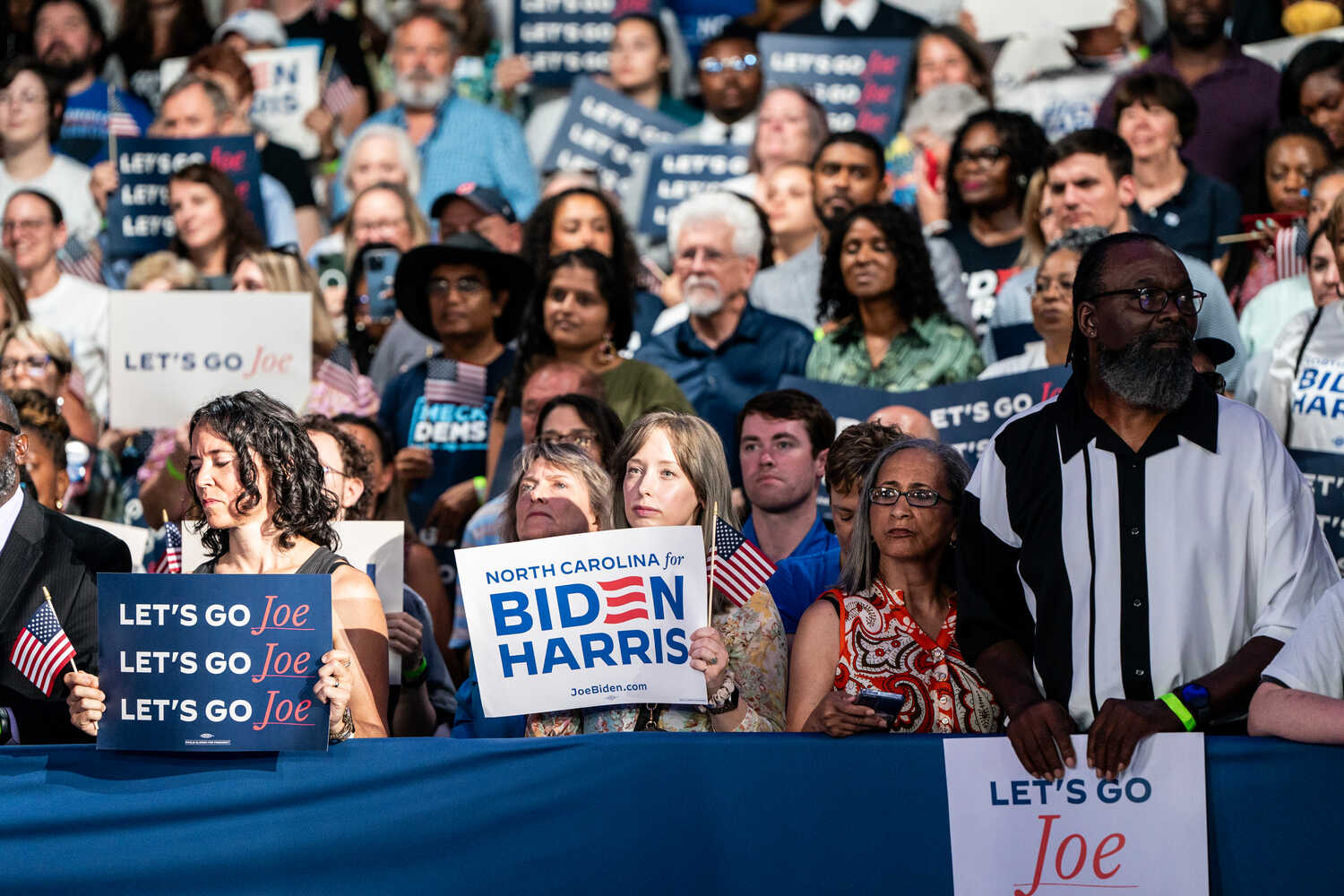 Supporters of President Biden last week at a campaign event in Raleigh, N.C., a day after his debate.