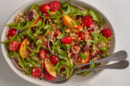 Image for Tomato and Peach Salad With Berkoukes 