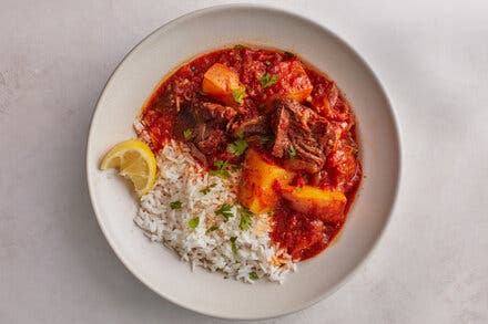 Aloo Gosht (Spicy Beef and Potato Stew)