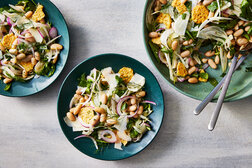 Image for White Bean Salad With Crispy Cheese