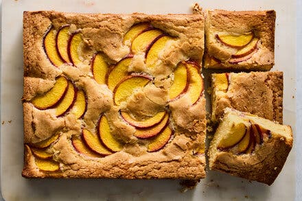 Butter Cake With Peaches
