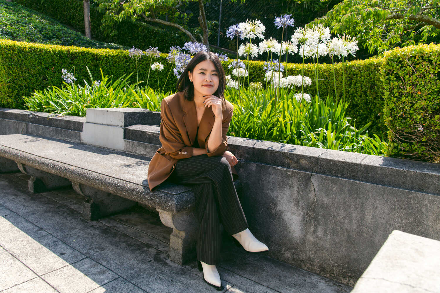 Sierra Nguyen near her new home in San Francisco, where she aimed to buy her first apartment with a budget of less than $1 million.