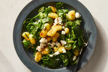 Image for Crispy Gnocchi With Spinach and Feta