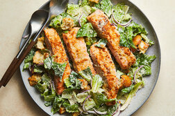 Image for Parmesan-Crusted Salmon Caesar Salad