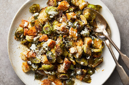 Image for Roasted Brussels Sprouts Caesar With Tahini