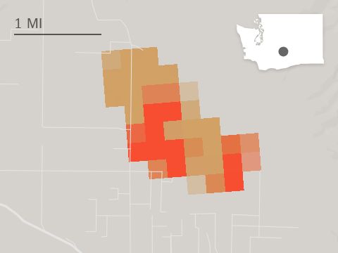 Sheep Company fire map as of Sat. 4:15 AM PT.