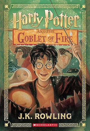 book cover for Harry Potter and the Goblet of Fire by J.K. Rowling