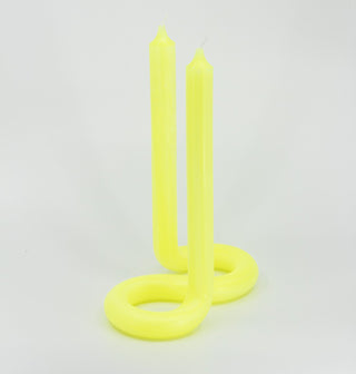 YELLOW TWIST CANDLE BY LEX POTT