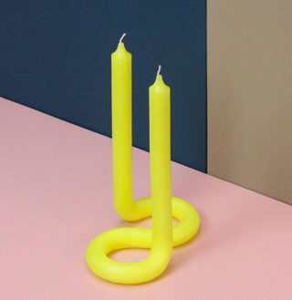 YELLOW TWIST CANDLE BY LEX POTT