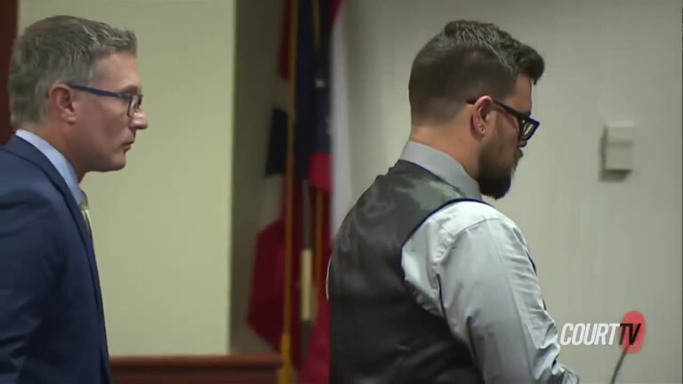 John Carter walks out of courtroom after sentencing.