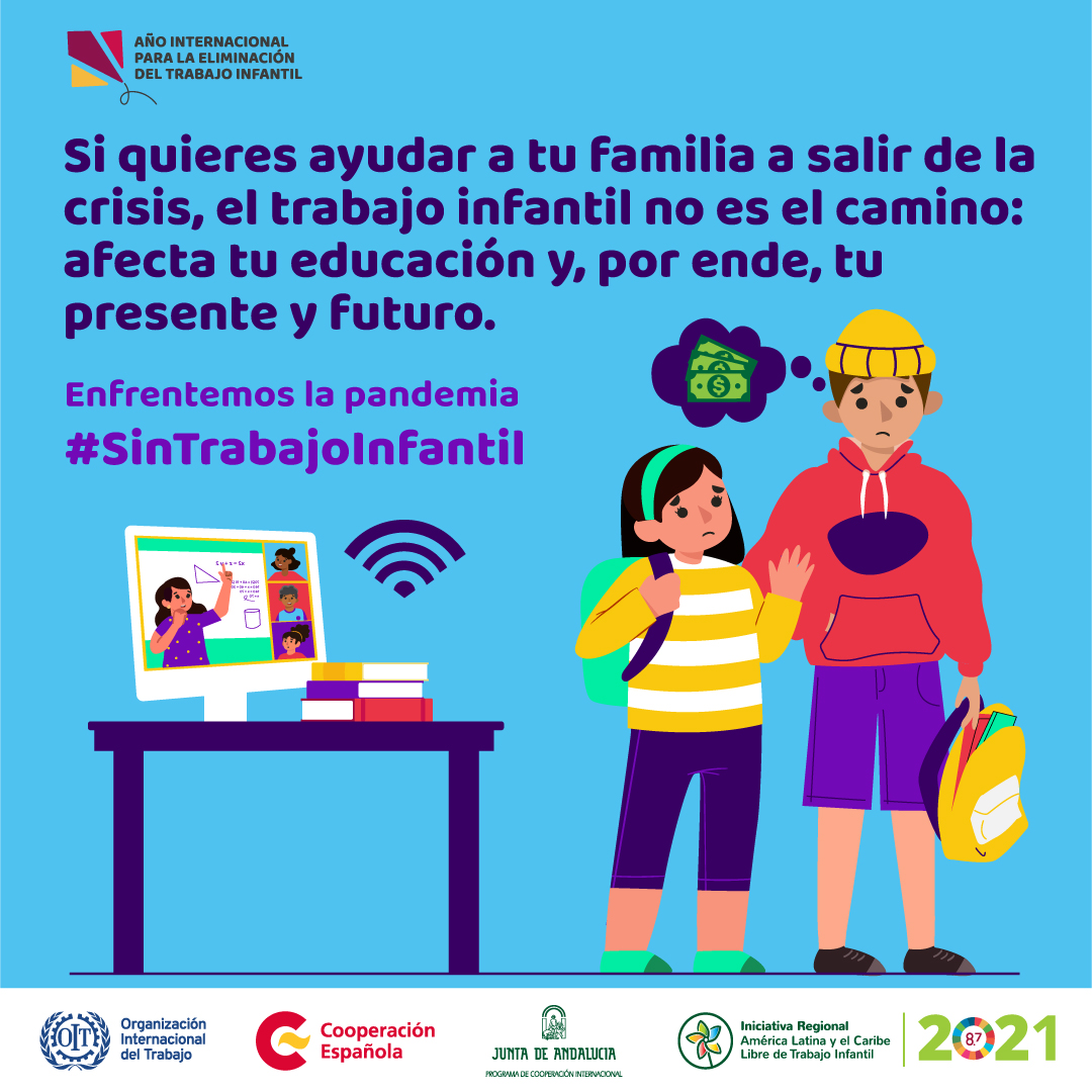 Enfrentemos la pandemia #SinTrabajoInfantil